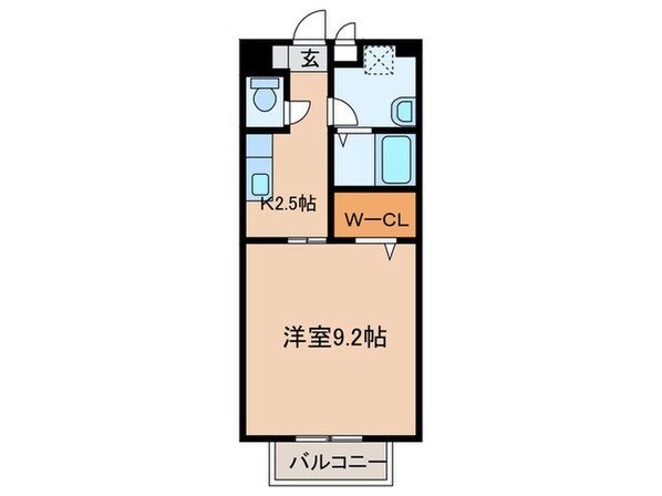 カ－サ占部の物件間取画像